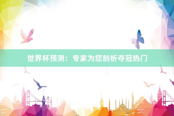 世界杯预测：专家为您剖析夺冠热门